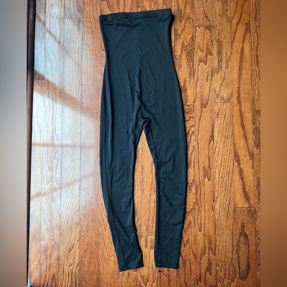 SHEIN Black Strapless Jumpsuit